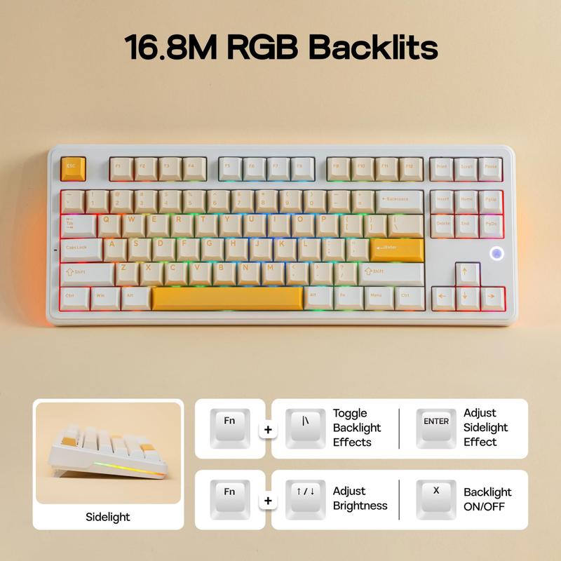 Teclado Mecânico MechLands AJAZZ AK870 V2 TKL RGB - Teclado